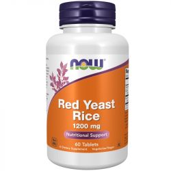 NOW Foods Red Yeast Rice Concentrated 10:1 Extract 1200mg Tablets 60
