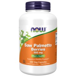 NOW Foods Saw Palmetto Berries 550mg Capsules 250