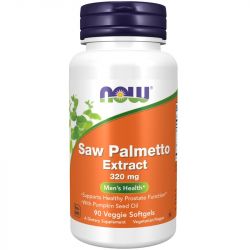 NOW Foods Saw Palmetto Extract with Pumpkin Seed Oil 320mg Veg Softgels 90
