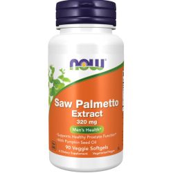 NOW Foods Saw Palmetto Extract with Pumpkin Seed Oil 320mg Veg Softgels 90
