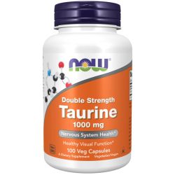 NOW Foods Taurine 1000mg Double Strength Capsules 100
