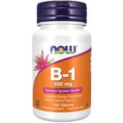 NOW Foods Vitamin B-1 Thiamine 100mg Tablets 100
