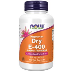 NOW Foods Vitamin E-400 Dry Vegetarian Capsules 100