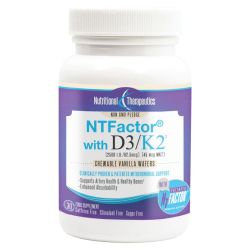 Nutritional Therapeutics NT Factor w/Vitamin D3/K2 Vanilla Chewables 30