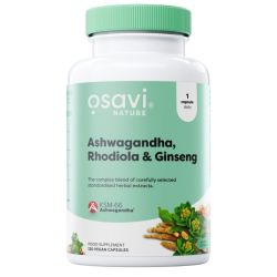 Osavi Ashwagandha + Rhodiola & Ginseng Capsules 120