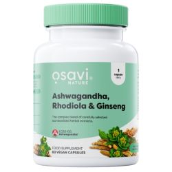 Osavi Ashwagandha + Rhodiola & Ginseng Capsules 60