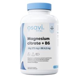 Osavi Magnesium Citrate + B6 375mg + 4.2mg Capsules 180