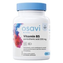 Osavi Vitamin B5 Pantothenic Acid 200mg Capsules 90