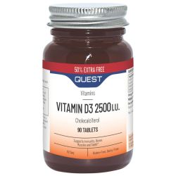 Quest Vitamins Vitamin D3 2500iu Tabs 90