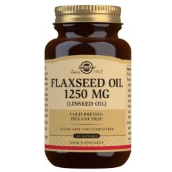 Solgar Cold Pressed Flaxseed Oil 1250mg Softgels 100