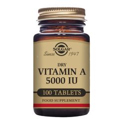 Solgar Dry Vitamin A 5000iu Tablets 100