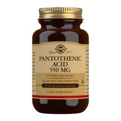 Solgar Pantothenic Acid 550mg Capsules 50