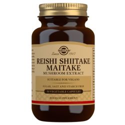 Solgar Reishi Shiitake Maitake Mushroom Extract Vegicaps 50