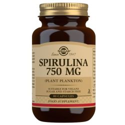 Solgar Spirulina 750mg Capsules 80, Solgar Spirulina 750mg tablets 100