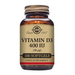 Solgar Vitamin D3 10ug (400iu) Softgels 100