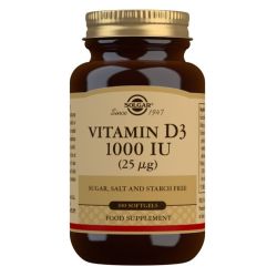 Solgar Vitamin D3 25ug (1000iu) Softgels 100