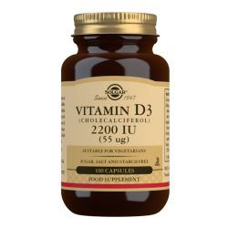 Solgar Vitamin D3 55ug (2200iu) Vegicaps 100