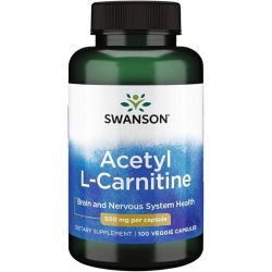 Swanson Acetyl L-Carnitine 500mg Capsules 100