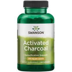 Swanson Activated Charcoal 260mg Capsules 120