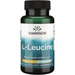 Swanson AjiPure L-Leucine 500mg Capsules 60