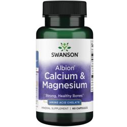 Swanson Albion Calcium & Magnesium Capsules 60