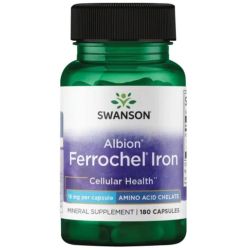 Swanson Albion Ferrochel Iron 18mg Capsules 180