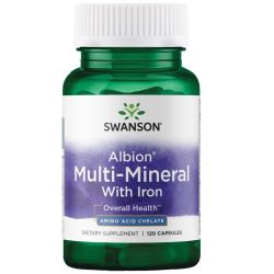 Swanson Albion Multi-Mineral with Iron Capsules 120