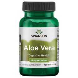 Swanson Aloe Vera 25mg Softgels 100