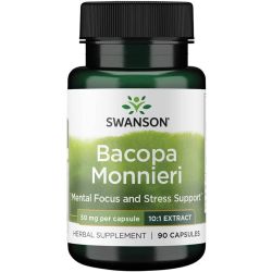 Swanson Bacopa Monnieri 10:1 Extract 50mg Capsules 90