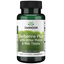 Swanson Berberine Plus with Bitter Melon & Milk Thistle Capsules 60