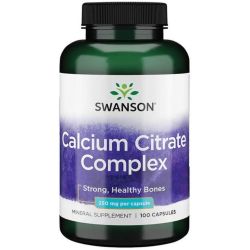 Swanson Calcium Citrate Complex 250mg Capsules 100