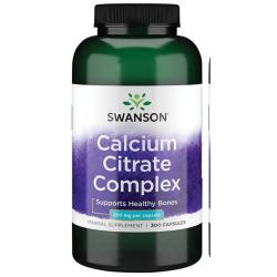 Swanson Calcium Citrate Complex 250mg Capsules 300