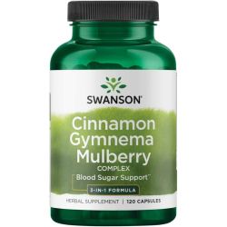 Swanson Cinnamon Gymnema Mulberry Complex Capsules 120