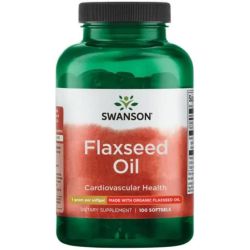 Swanson Flaxseed Oil 1000mg Softgels 100