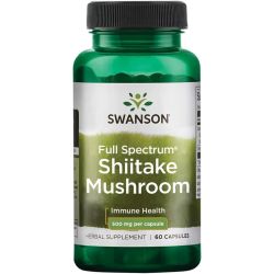 Swanson Full Spectrum Shiitake Mushroom 500mg Capsules 60