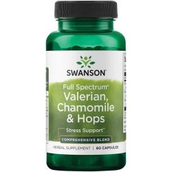 Swanson Full Spectrum Valerian Chamomile & Hops Capsules 60