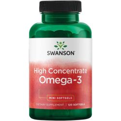 Swanson High Concentrate Omega-3 Softgels 120