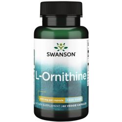 Swanson L-Ornithine 500mg Capsules 60