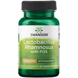 Swanson Lactobacillus Rhamnosus with FOS 5bn CFU Capsules 60