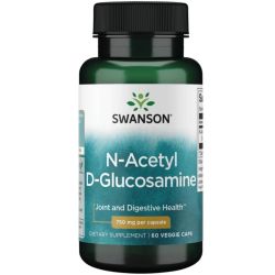 Swanson N-Acetyl D-Glucosamine 750mg Capsules 60