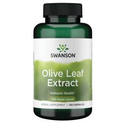 Swanson Olive Leaf Extract 500mg Capsules 120