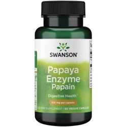 Swanson Papaya Enzyme Papain 100mg Capsules 90