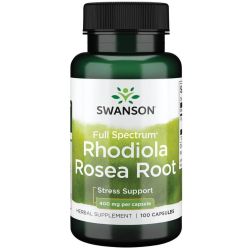 Swanson Rhodiola Rosea Root 400mg Capsules 100