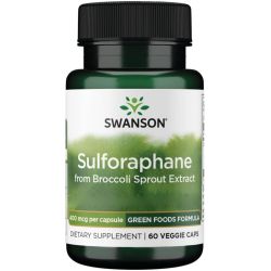 Swanson Sulforaphane from Broccoli Sprout Extract 400mcg Capsules 60