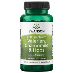 Swanson Valerian Chamomile & Hops Capsules 60