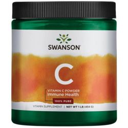 Swanson Vitamin C Powder 100% Pure 454g