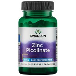 Swanson Zinc Picolinate 22mg Capsules 60