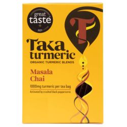 Taka Turmeric Organic Masala Chai Turmeric Tea Bags 60