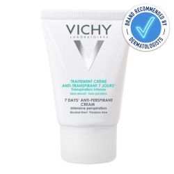 Vichy 7 Day Anti-Perspirant Cream 30ml recommended by dermatologists