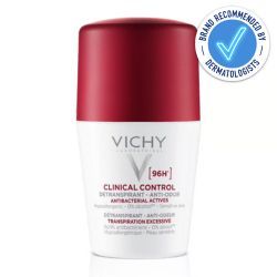 Vichy Clinical Control 96hr Protection Anti-Perspirant Roll On Deodorant 50ml recommended by dermatologists